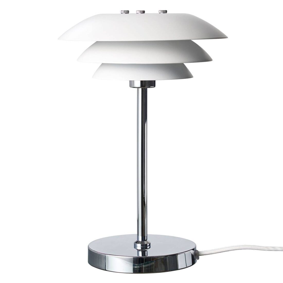 Dyberg Larsen DL20 stolní lampa kovová bílá