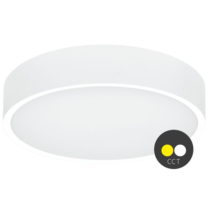Ecolite CCT Bílé LED stropní svítidlo kulaté 25W WMAT350-25W/BI