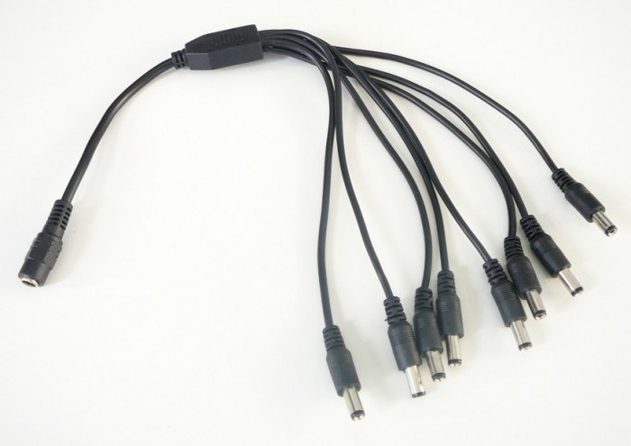 T-LED DC rozbočovač Vyberte počet výstupů: 8 výstupů 11226
