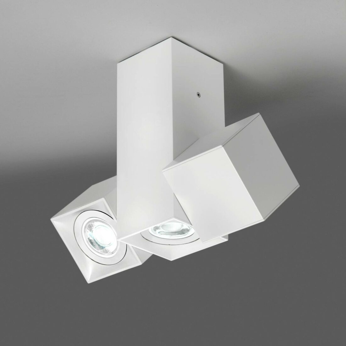 Milan Iluminación Dau Spot stropní světlo tři zdroje bílá