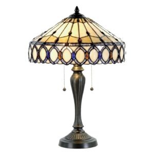Clayre&Eef Stolní lampa Fiera v Tiffany stylu