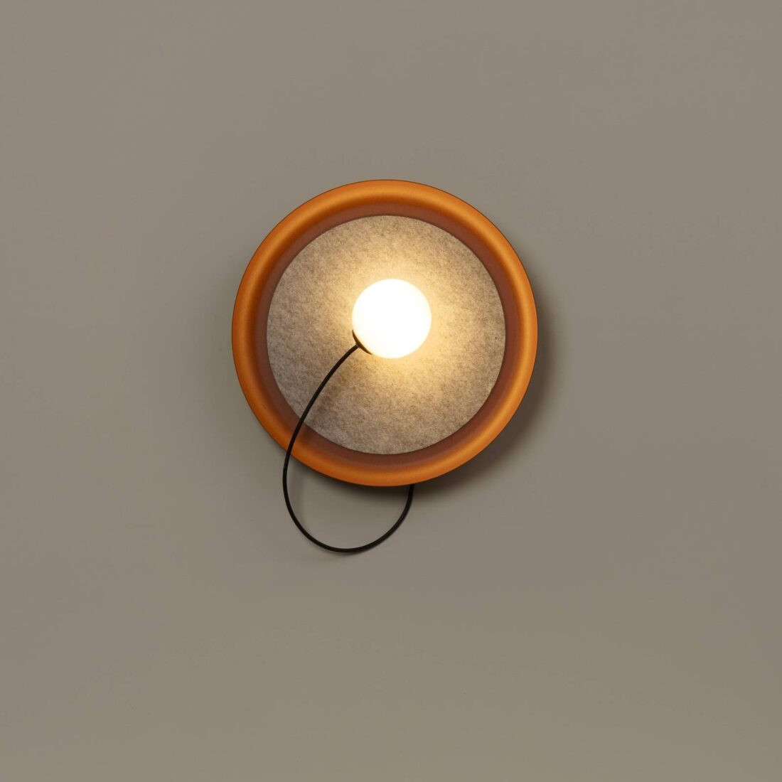 Milan Iluminación Drátěné nástěnné svítidlo Ø 38 cm měděná metalíza