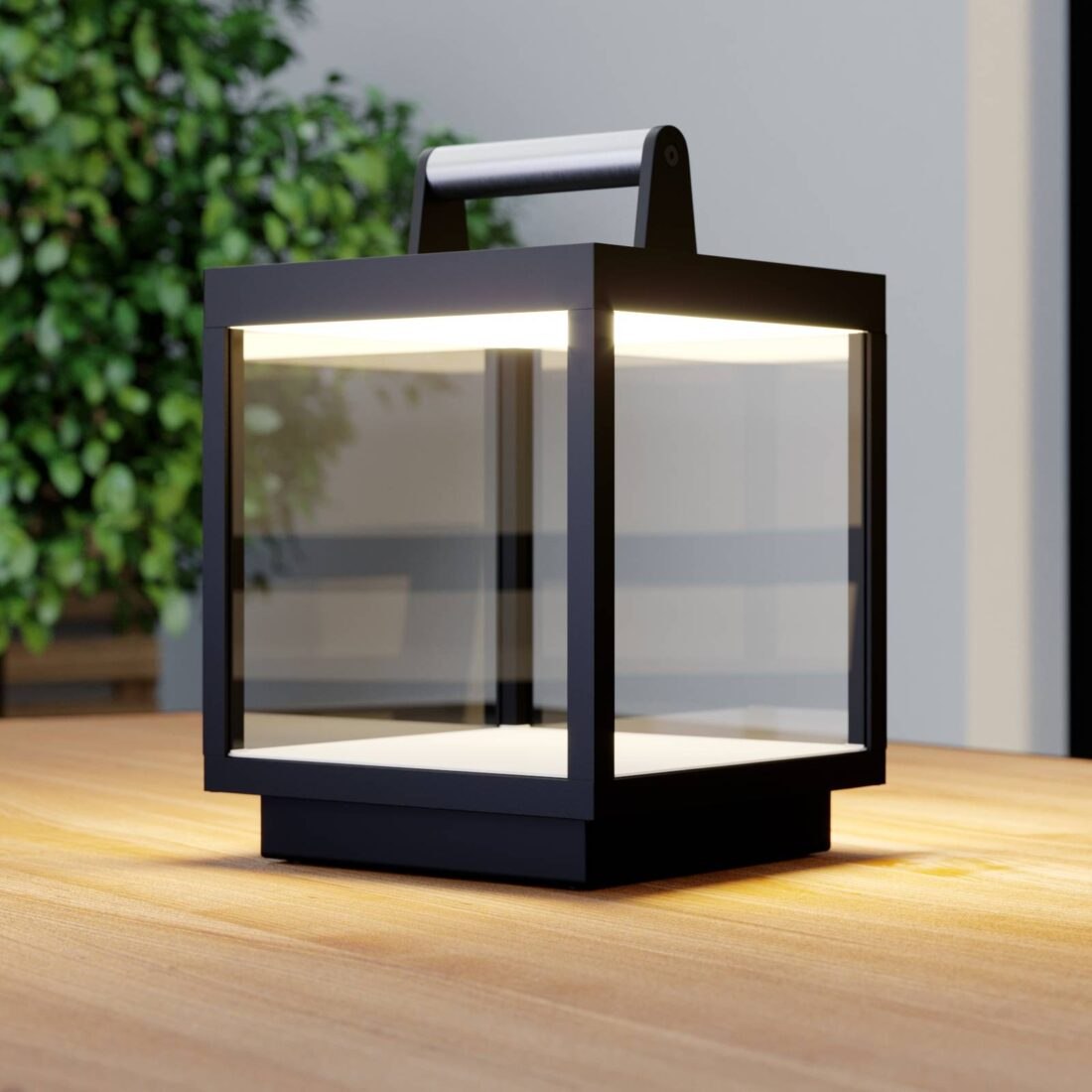 Lucande Nabíjecí stolní lampa LED Cube