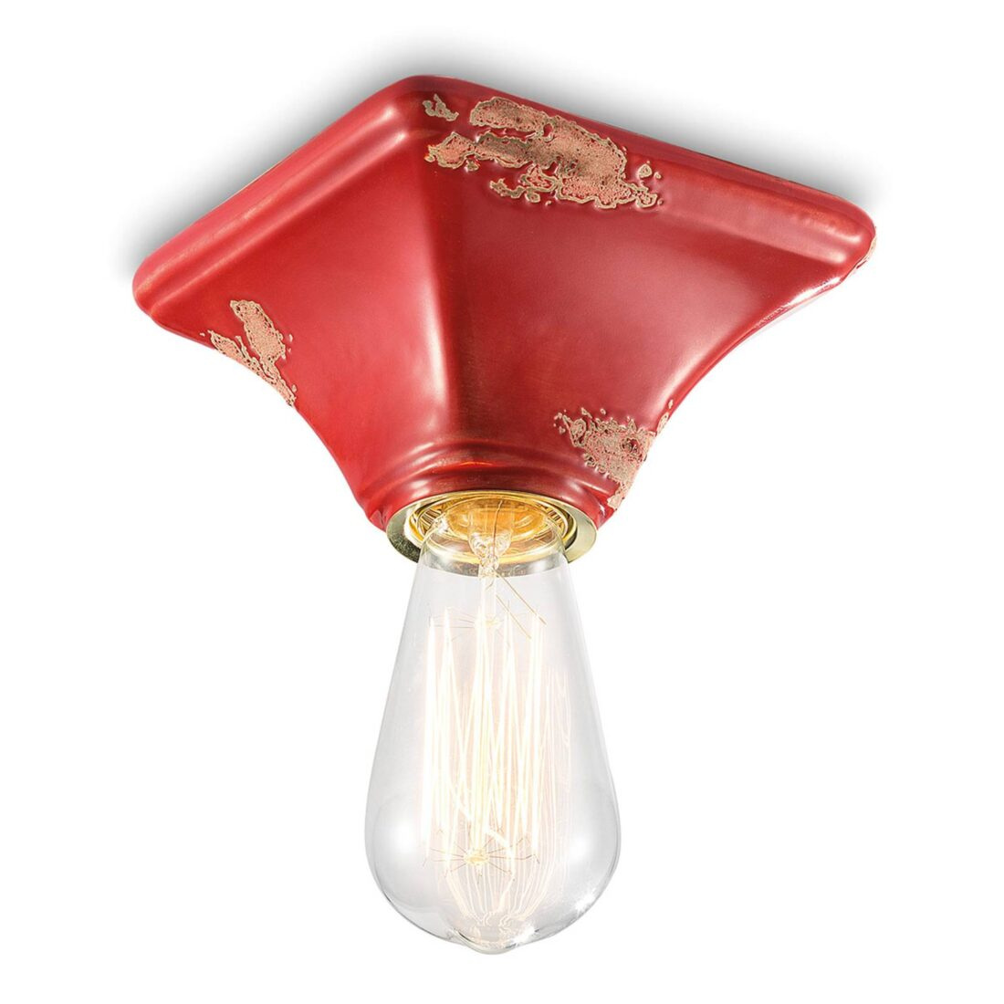 Ferroluce Vintage stropní svítidlo C135 červené