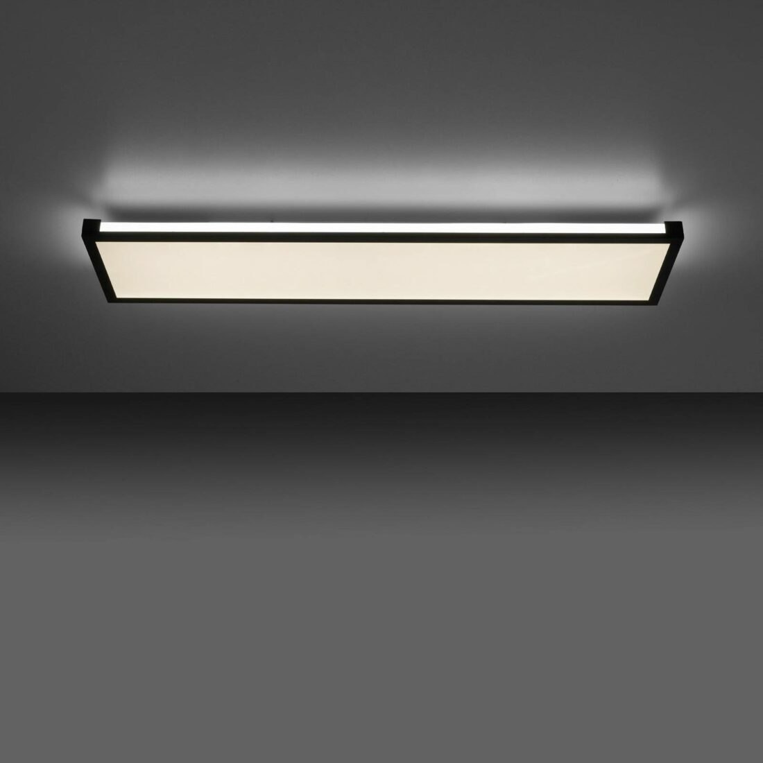 JUST LIGHT. LED stropní světlo Mario 100x25cm stmívatelné RGBW