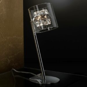 Schuller Valencia Stolní lampa LED Flash s křišťálovými kroužky