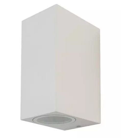 LED Solution Bílé fasádní svítidlo hranaté 2x GU10 7541