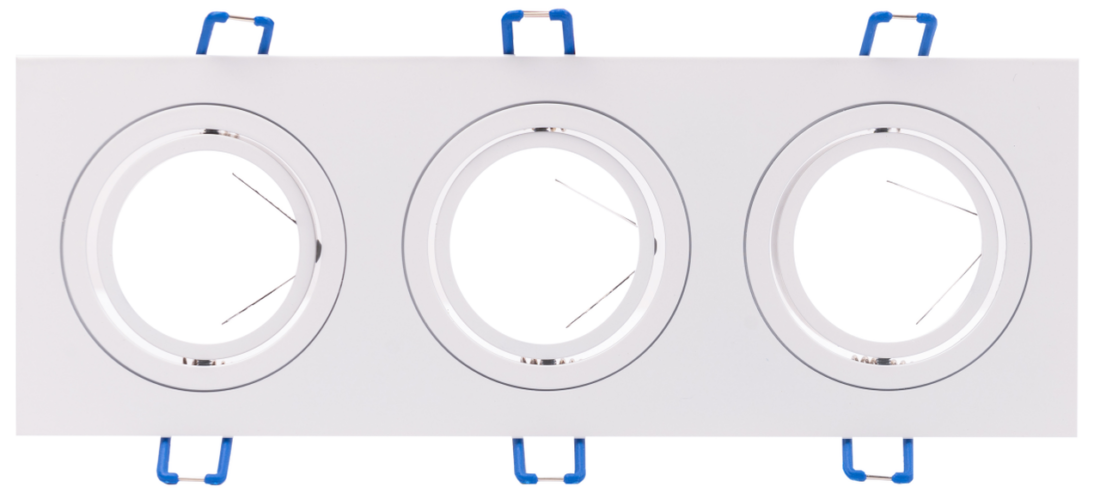 LED Solution Trojitý bílý podhledový rámeček hranatý výklopný 3609