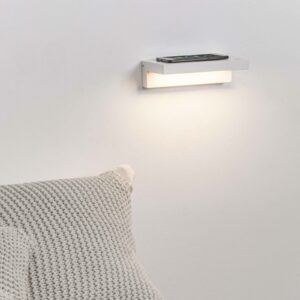 FARO BARCELONA LED nástěnné světlo Well USB+wireless charger bílá