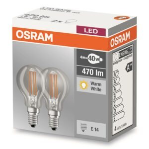 OSRAM E14 4W 827 LED žárovka - kapka