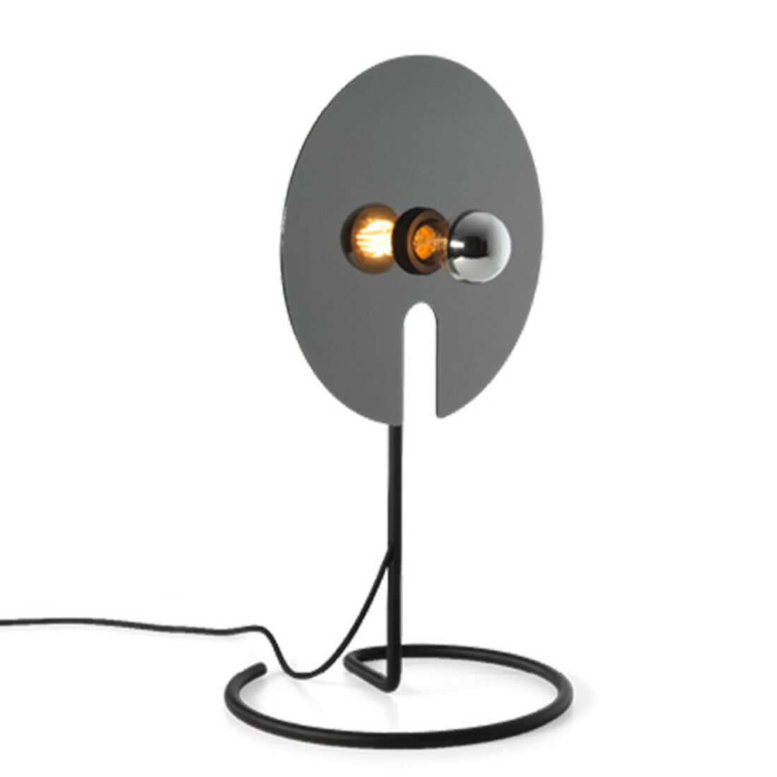 Wever & Ducré Lighting WEVER DUCRÉ Stolní lampa Mirro 1.0 černá/chromová