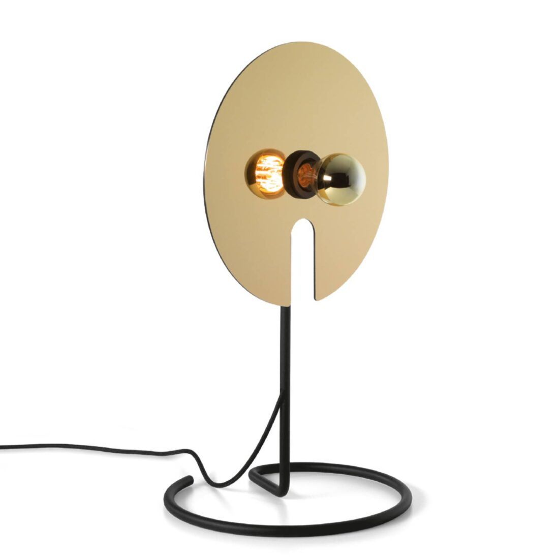 Wever & Ducré Lighting WEVER DUCRÉ Stolní lampa Mirro 1.0 černá/zlatá