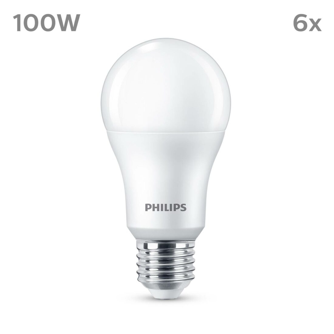 Philips LED žárovka E27 13W 1521lm 2700K matná 6ks
