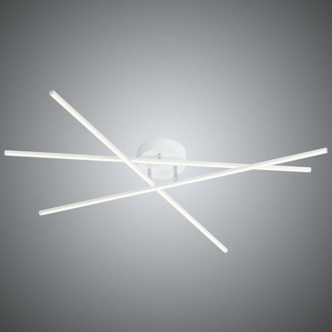 Trio Lighting Bílé stropní LED světlo Titiac s funkcí stmívače