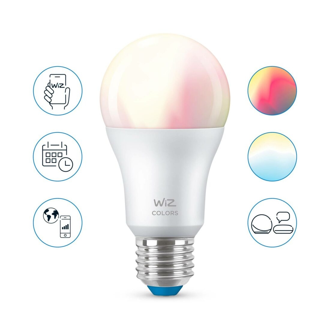 WiZ A60 LED žárovka Wi-Fi E27 8W RGB
