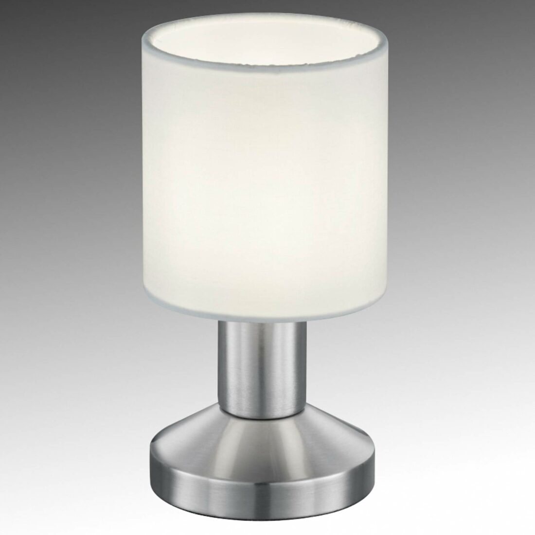 Trio Lighting Textilní stolní lampa Garda s bílým stínítkem