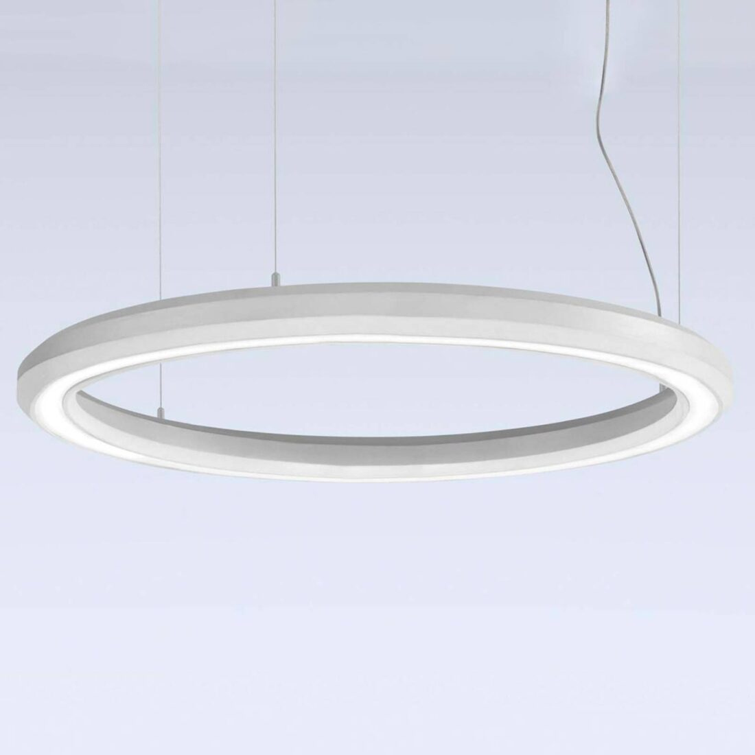 Marchetti LED závěsné svítidlo Materica spodní Ø 90 cm bílé