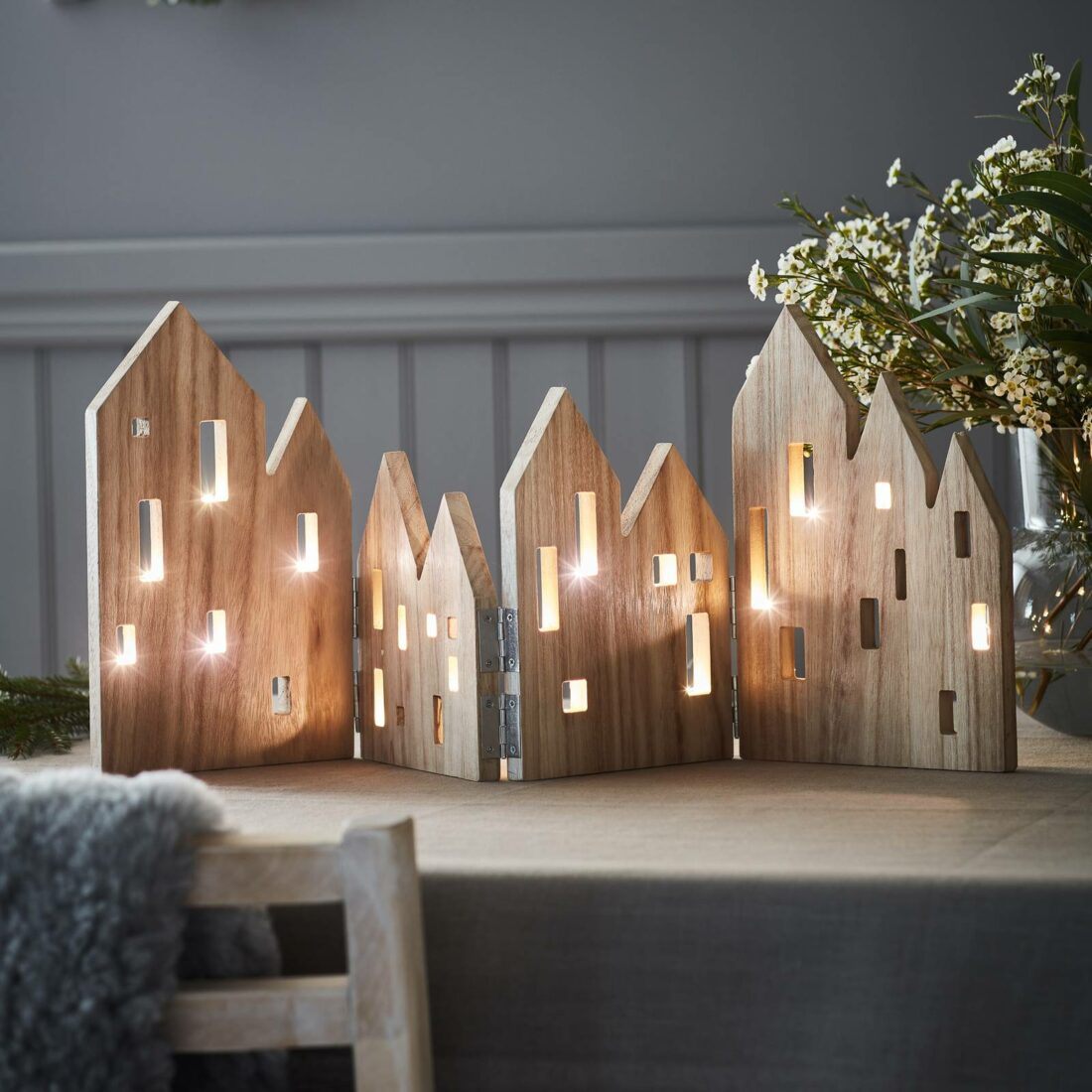 Markslöjd LED dekorativní světlo View ze dřeva