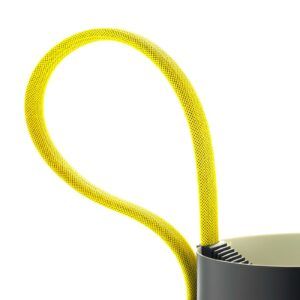 HAY Rope Trick LED stojací lampa černá/žlutá