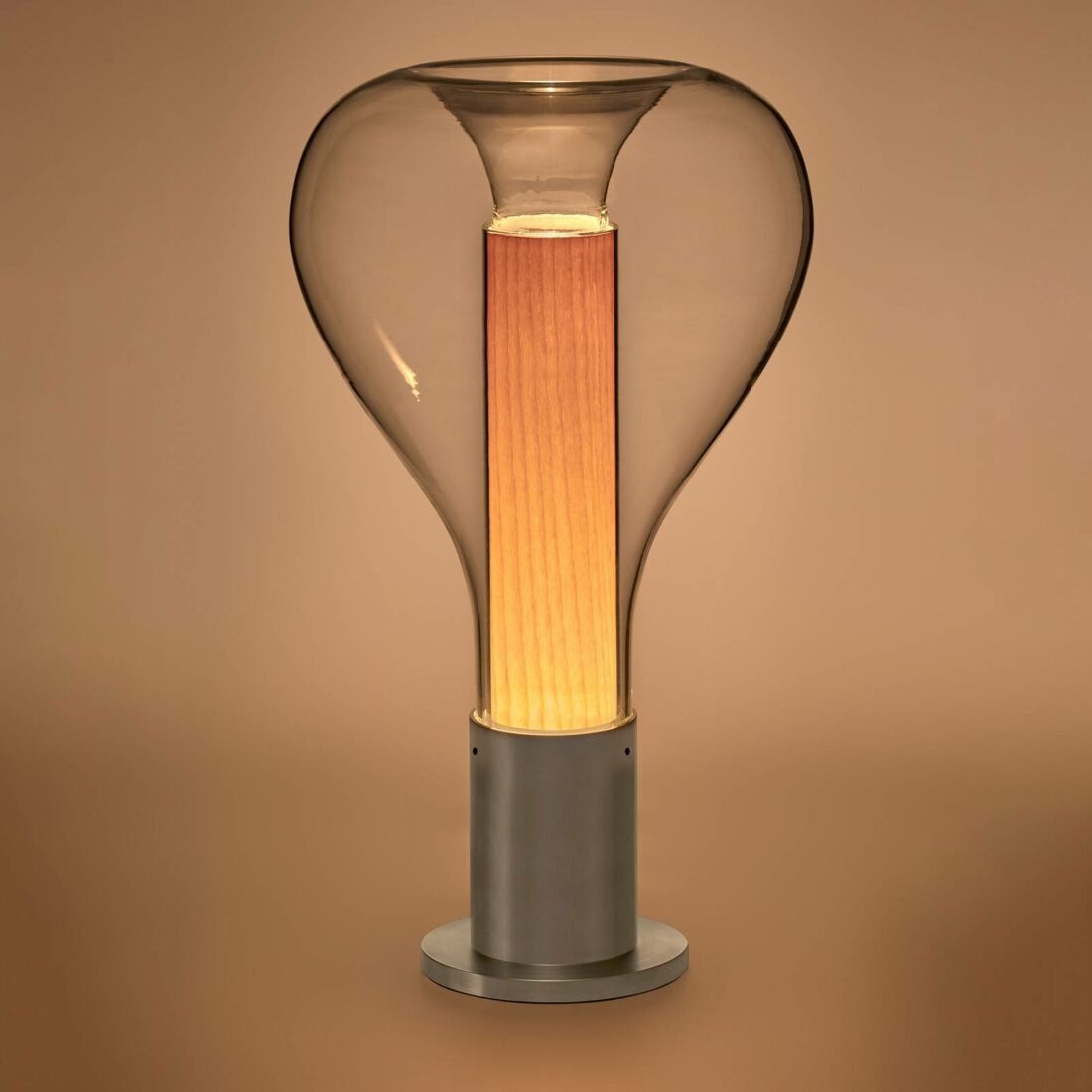 LZF LamPS Eris LED stolní lampa sklo hliník/buk