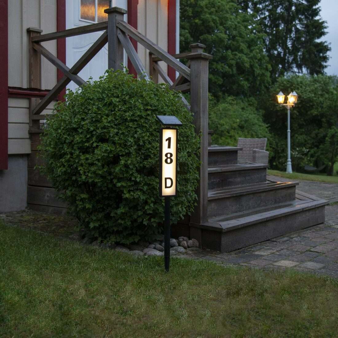 STAR TRADING LED solární osvětlení cesty Pathy s číslem domu