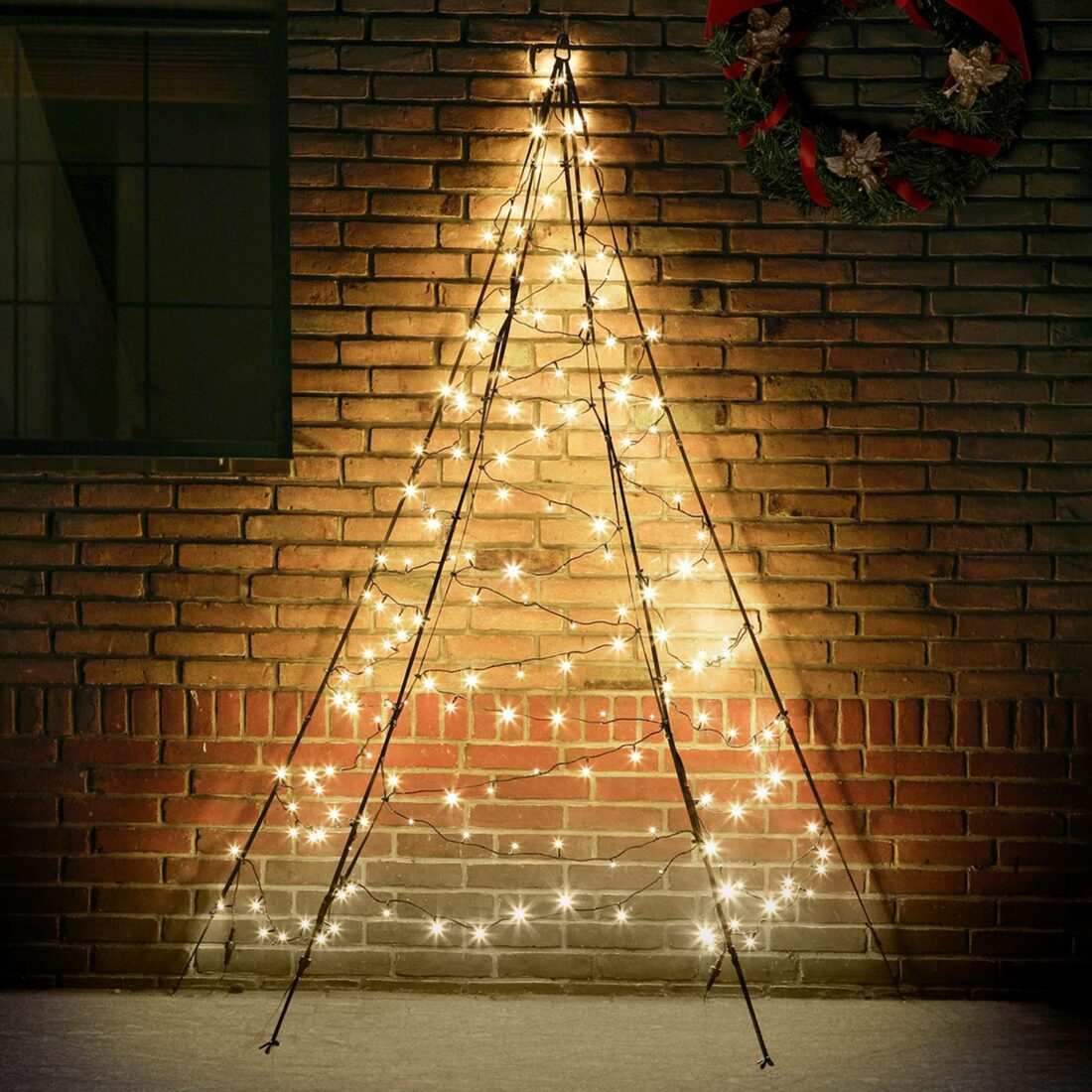 Fairybell Silueta vánočního stromu stěna - 2 m