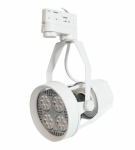 T-LED Bílé lištové svítidlo 3F + LED žárovka 35W Barva světla: Studená bílá 105602_032603