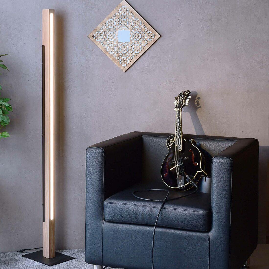 Deko-Light LED stojací lampa Madera dubové dřevo