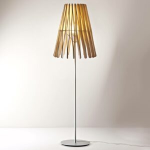 Fabbian Stick dřevěná stojací lampa