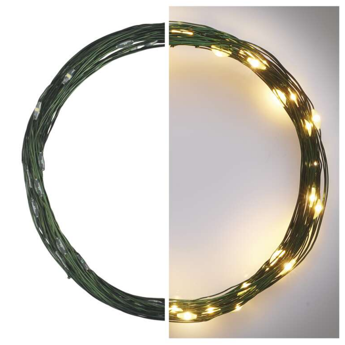 EMOS LED vánoční nano řetěz zelený teplá bílá 4m D3AW03