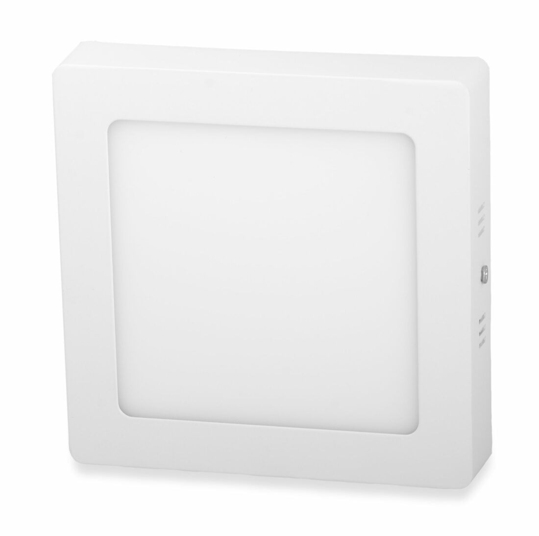 T-LED Bílý přisazený LED panel hranatý 170 x 170mm 12W Barva světla: Teplá bílá 10274