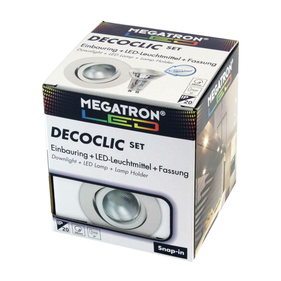MEGATRON LED spot Decoclic Set GU10 4