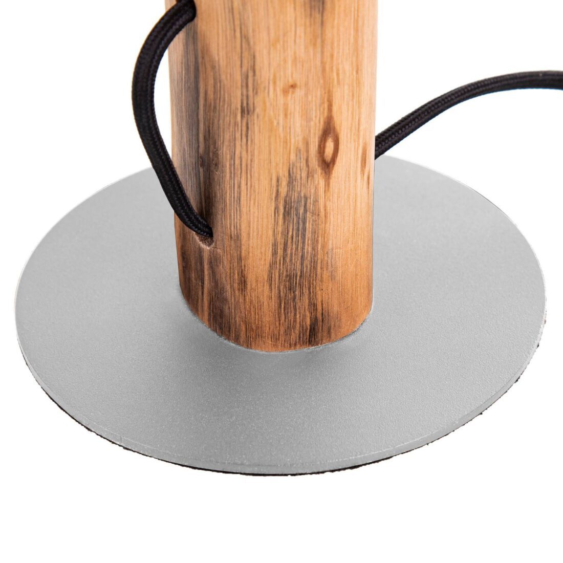 NOWA GmbH Stolní lampa Norin s rámem z eukalyptového dřeva
