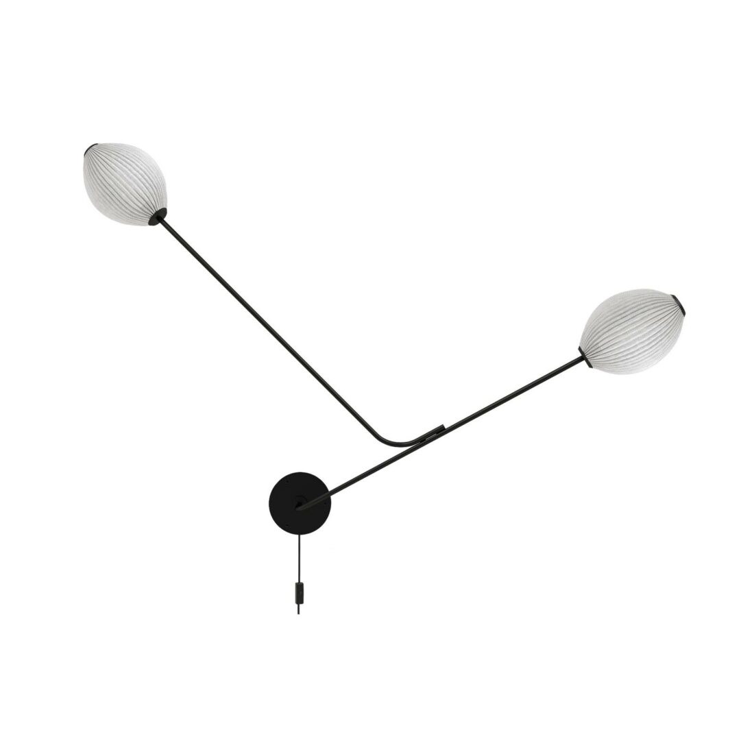 GUBI Nástěnné svítidlo Satellite 2-light cream white