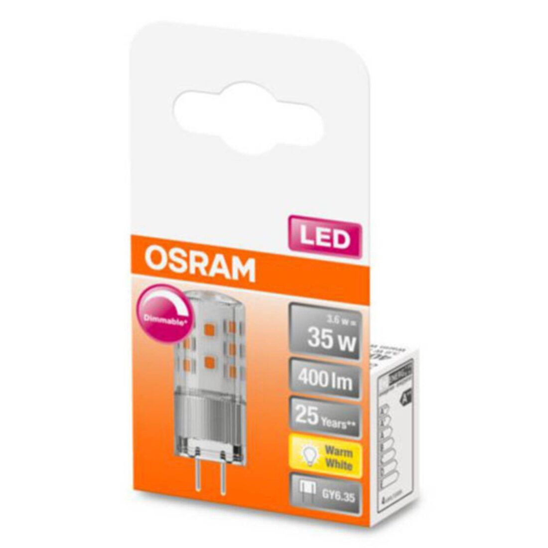 OSRAM Kolíčková LED žárovka GY6.35 4