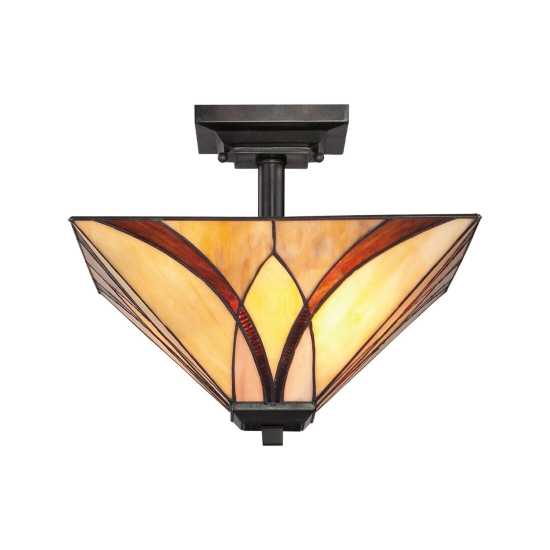 QUOIZEL Stropní světlo Asheville design Tiffany výška 30