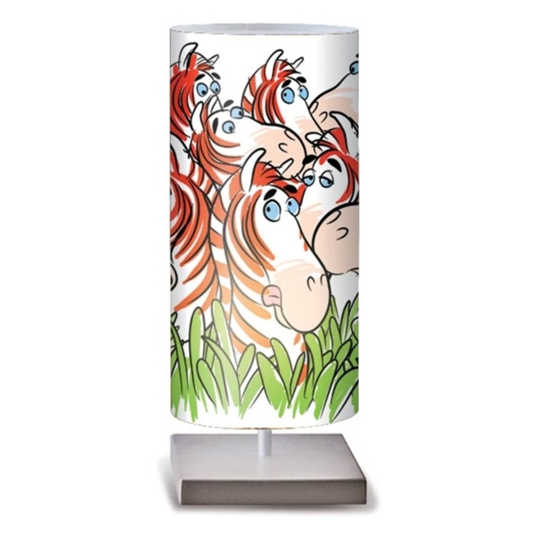 Artempo Italia Zebre - barevná stolní lampa do dětského pokoje