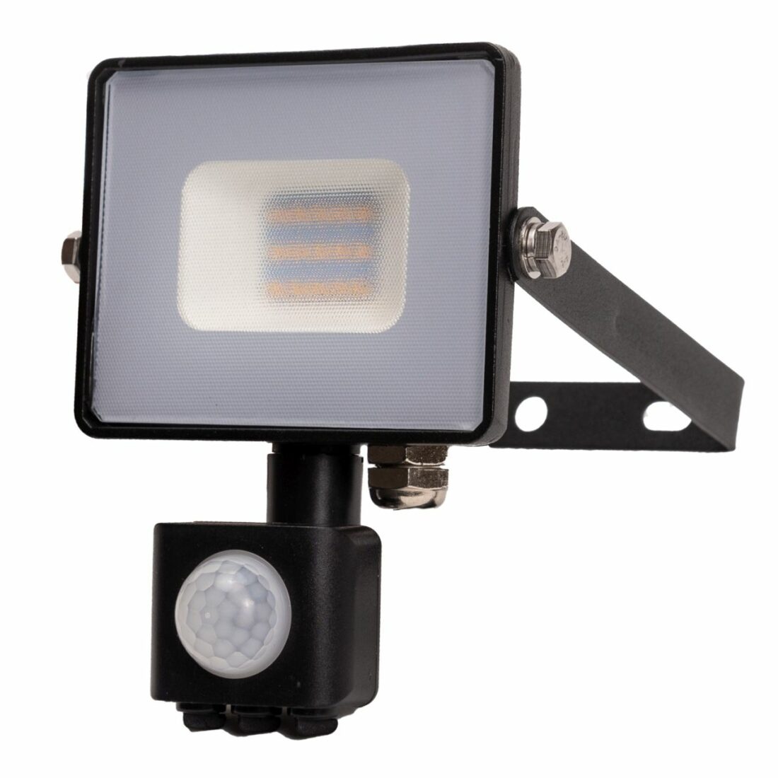 LED Solution Černý LED reflektor 10W s pohybovým čidlem Premium Barva světla: Denní bílá 437
