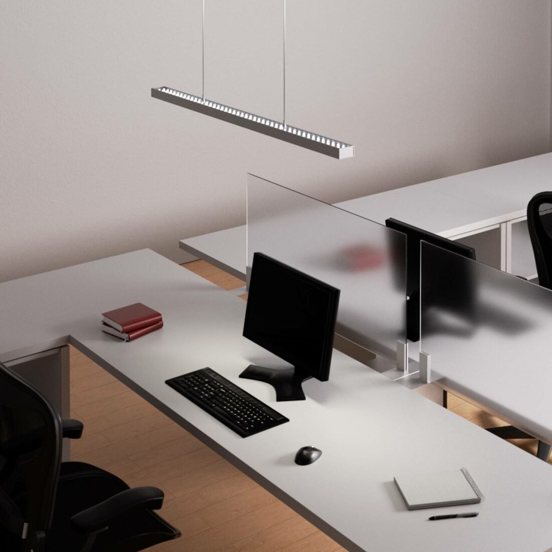 Arcchio LED závěsná lampa Jolinda pro kancelář