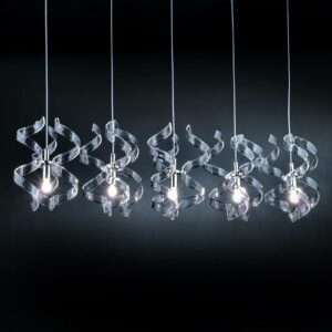 Metallux Závěsné světlo Crystal pět zdrojů