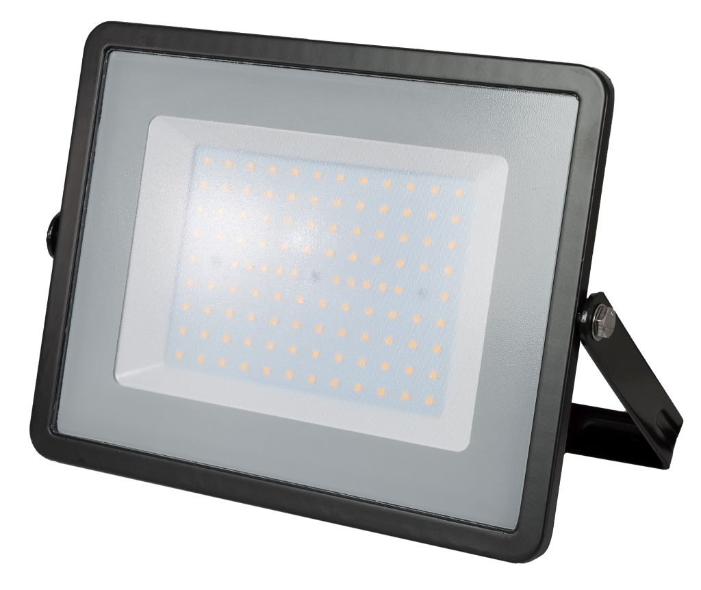 LED Solution Černý LED reflektor 100W Premium Barva světla: Studená bílá 21414
