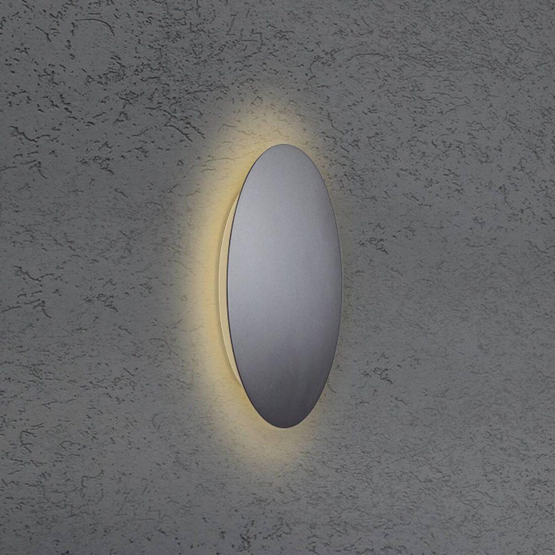 Escale Nástěnné svítidlo Blade LED antracit Ø 18 cm