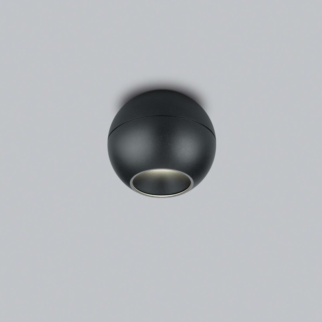 Helestra Eto LED stropní bodovka Ø10cm 927 černá
