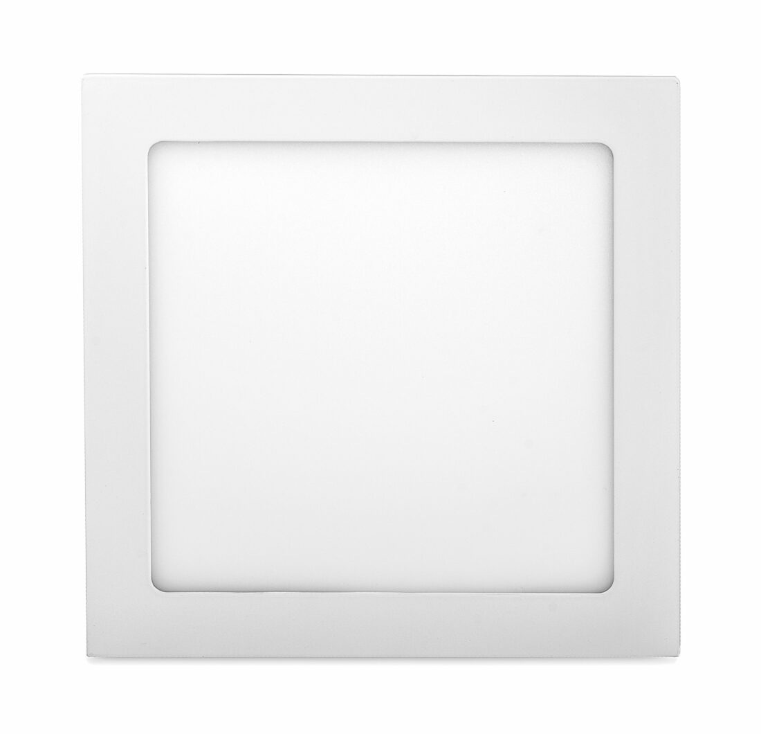 LED Solution Bílý vestavný LED panel hranatý 170 x 170mm 12W Barva světla: Teplá bílá 191168