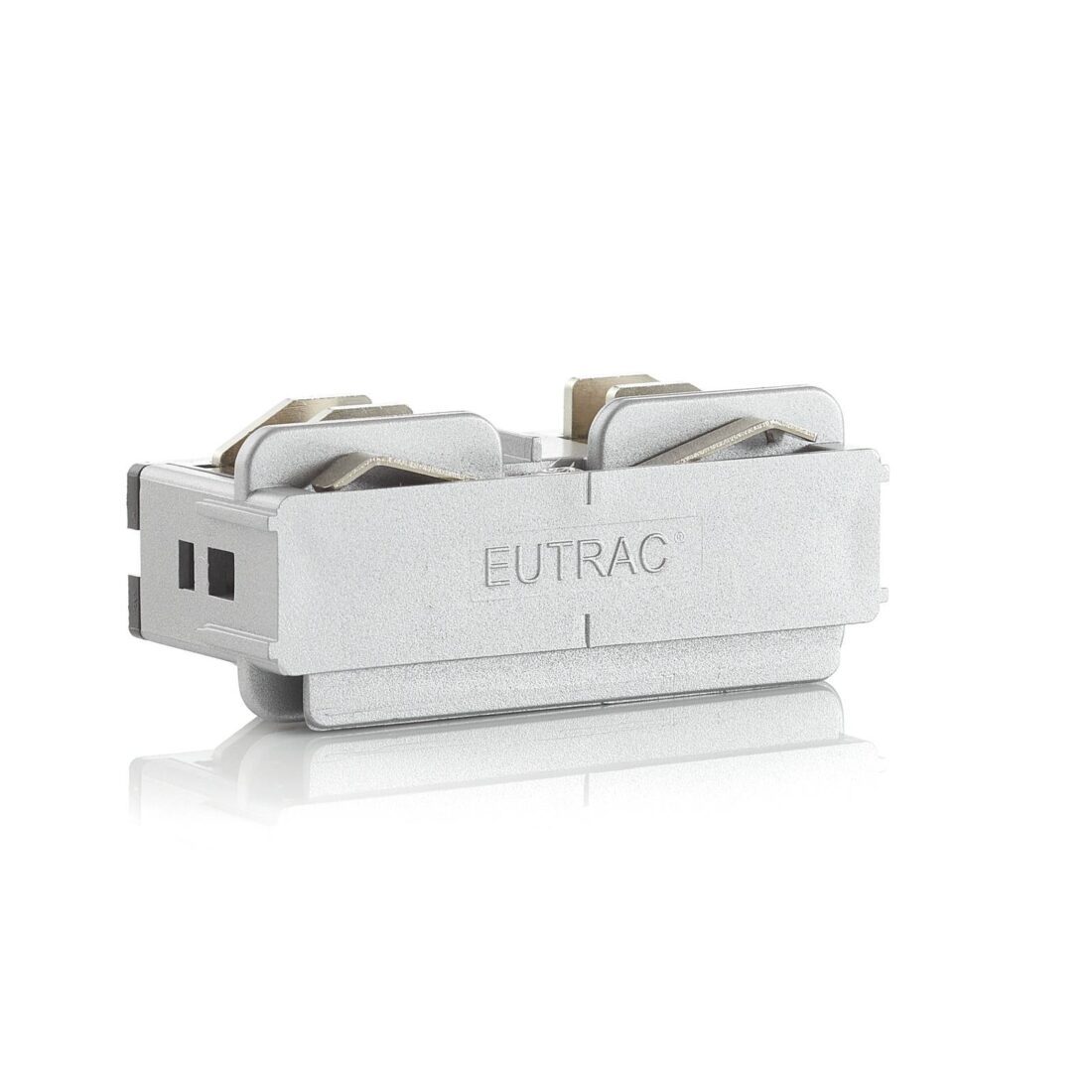 Eutrac 3fázový elektrický podélný konektor stříbrný