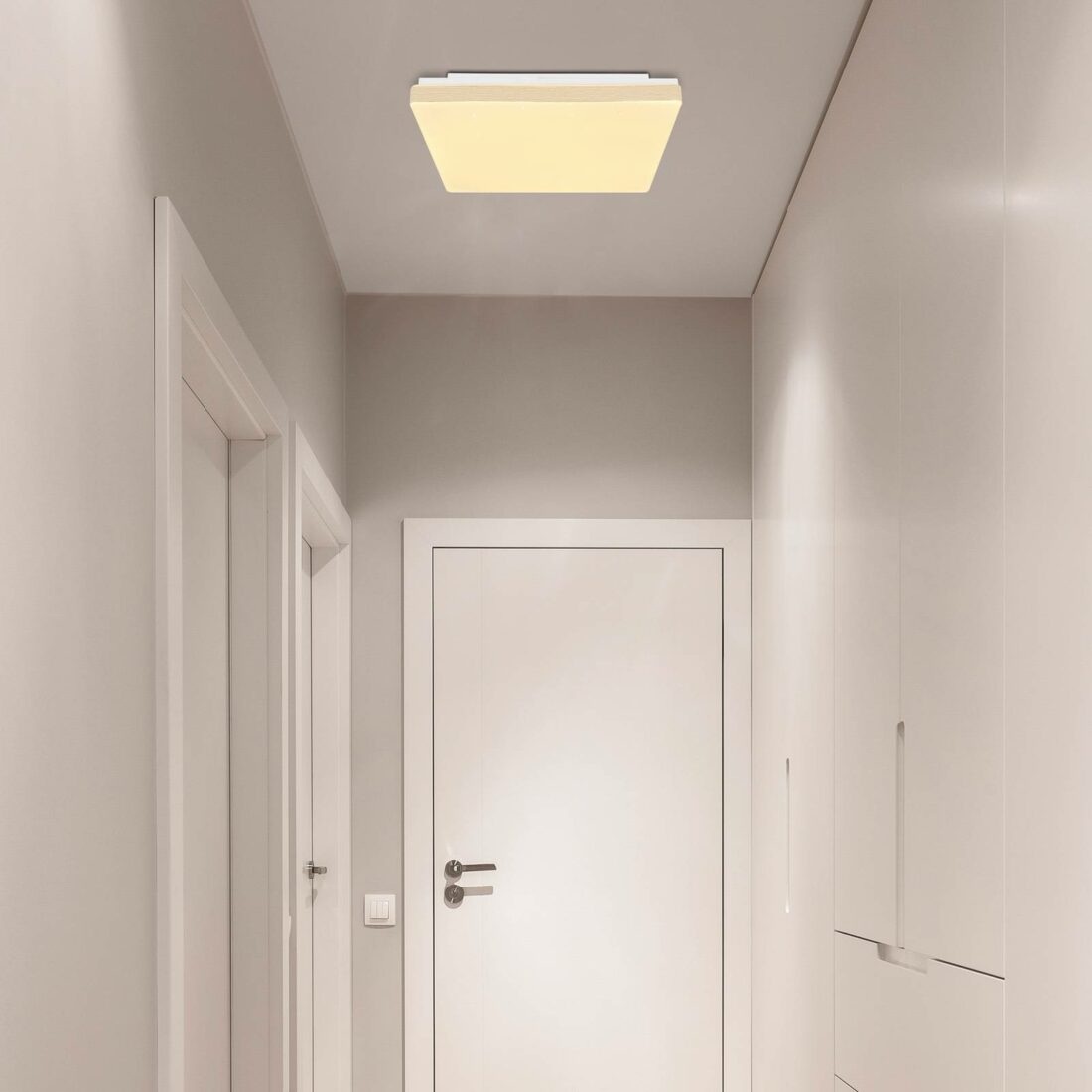 Globo LED stropní světlo Raina v hranatém tvaru