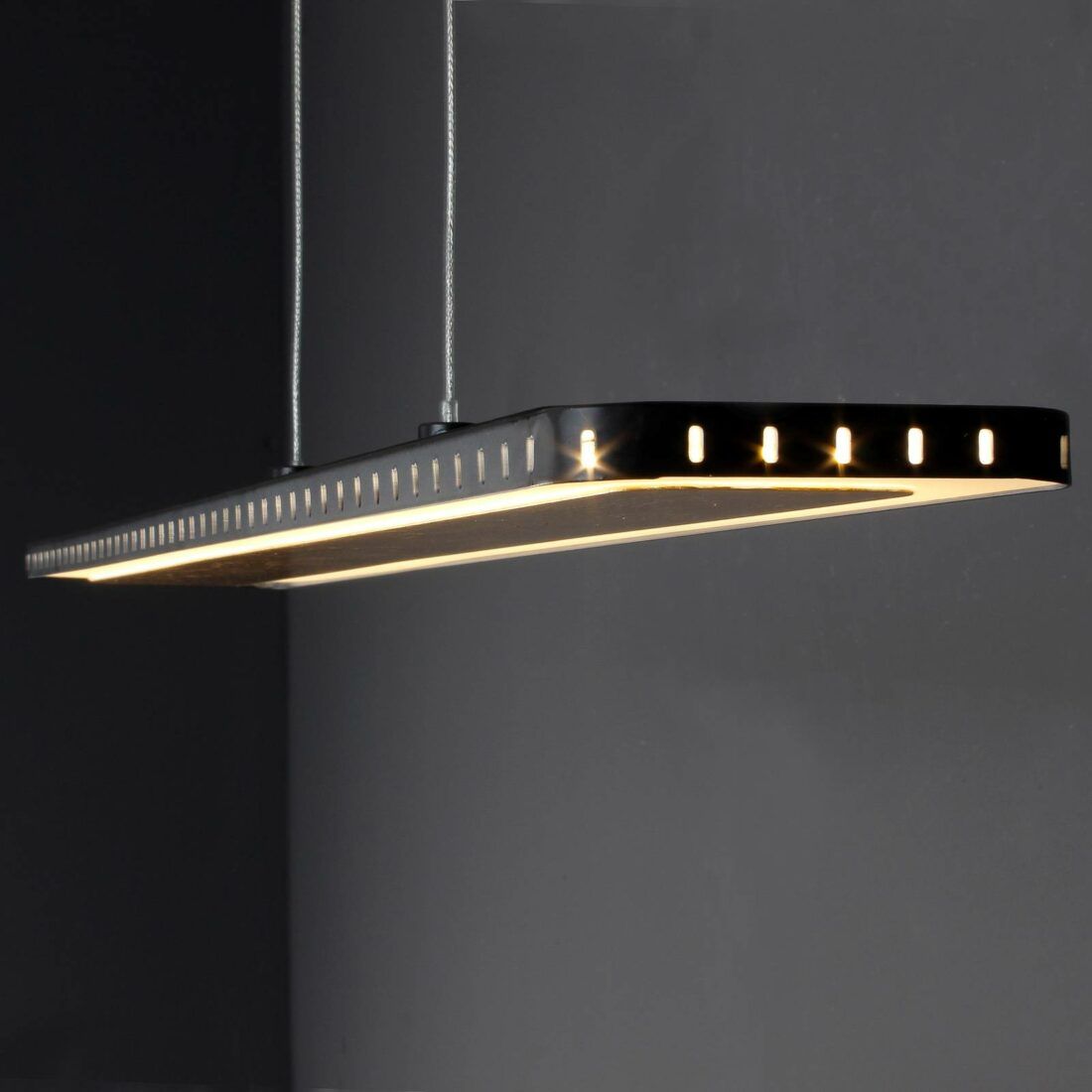 Eco-Light LED závěsné světlo Solaris 3-step-dim 70 cm zlatá