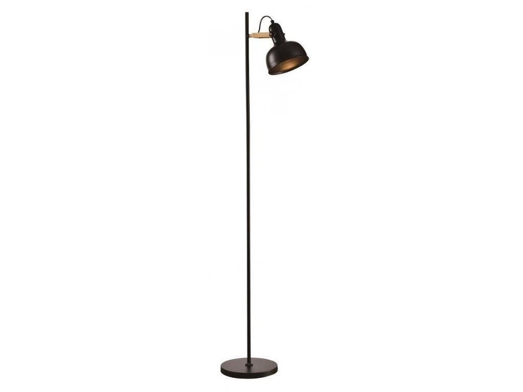 Candellux Černá stojací lampa Reno pro žárovku 1x E27 51-80196