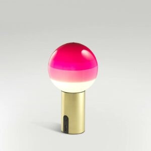 Marset MARSET Dipping Light stolní lampa růžová/mosaz