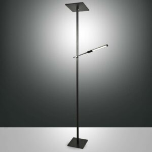 Fabas Luce LED stojací lampa Ideal se čtecím ramenem